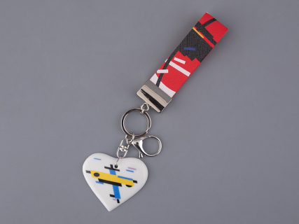 Брелок подвеска в подарочной упаковке, форма Сердечко 2, рисунок Супремы, арт 81.33238.00.1, 