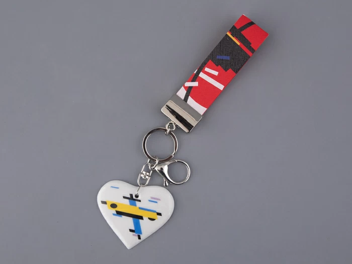 Брелок подвеска в подарочной упаковке, форма Сердечко 2, рисунок Супремы, арт 81.33238.00.1, 