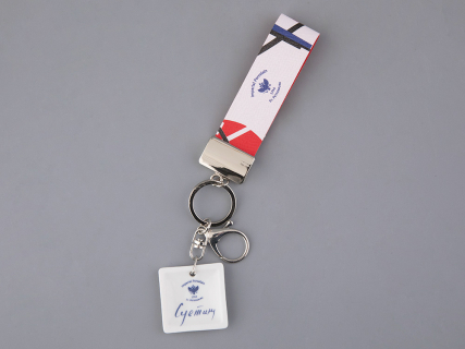 Брелок подвеска в подарочной упаковке, форма Квадрат, рисунок Суетон 2, арт 81.33232.00.1, 