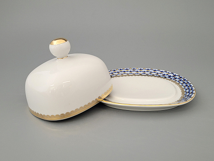 Масленка Прямоугольная Кобальтовая сетка арт. 80.09992.00.1