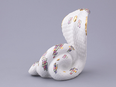 Скульптура форма Кобра, большой размер, в подарочной упаковке, рисунок Мудрость, арт. 81.32810.00.1