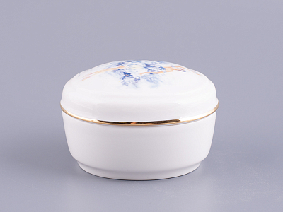 Туалетная коробочка форма Овальная рисунок Фея нежности арт. 80.86399.00.1