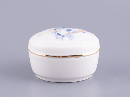 Туалетная коробочка форма Овальная рисунок Фея нежности арт. 80.86399.00.1