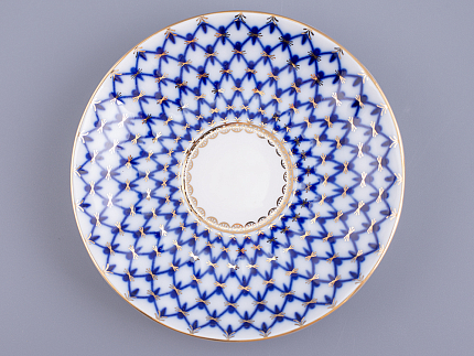 Бокал с блюдцем Ленинградский Кобальтовая сетка 360 мл арт. 81.13955.00.1