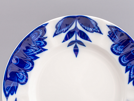 Тарелка мелкая 180 форма Шатровая рисунок Флер, арт.80.99810.00.1
