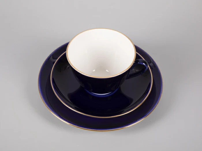 Трехпредметный комплект чайный 230 мл форма Весенняя рисунок Ночка арт. 81.11158.00.1, 