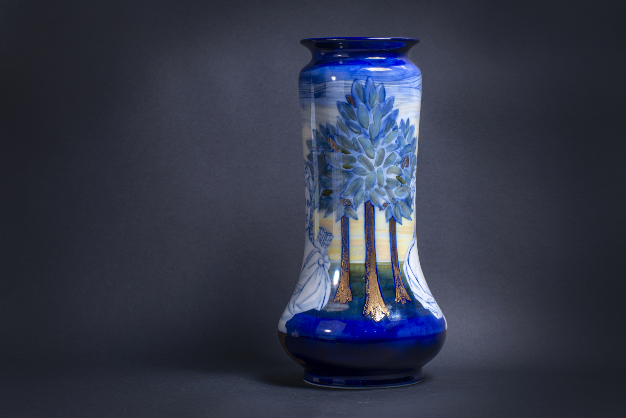 Ваза Летний сад рисунок Весна и лето на форме Альфа рисунок арт. 60.10810.00.1, 