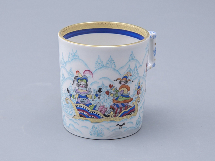 Сервиз чайный форма Гербовая рисунок Зимние забавы, 4 персоны 10 предметов арт. 81.20899.00.1