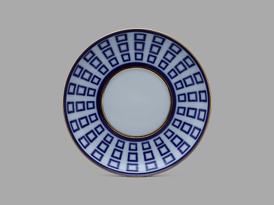 Бокал с блюдцем 360 мл форма Ленинградский рисунок Аничков мост арт. 81.27420.00.1