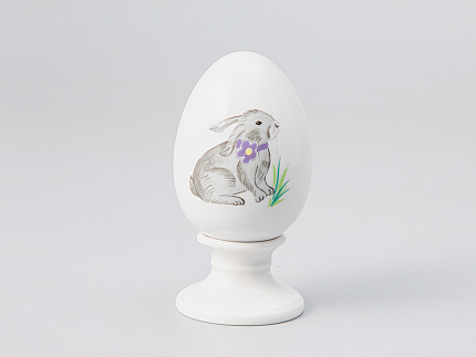 Яйцо пасхальное на подставке форма Нева рисунок Лапушка, арт. 80.98853.00.1