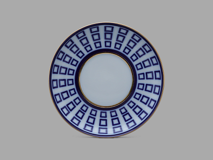 Бокал с блюдцем 360 мл форма Ленинградский рисунок Аничков мост арт. 81.27420.00.1