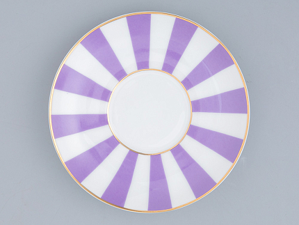 Чашка с блюдцем форма Ландыш рисунок Да и нет (с отв. фиолетовый) арт. 81.23056.00.1