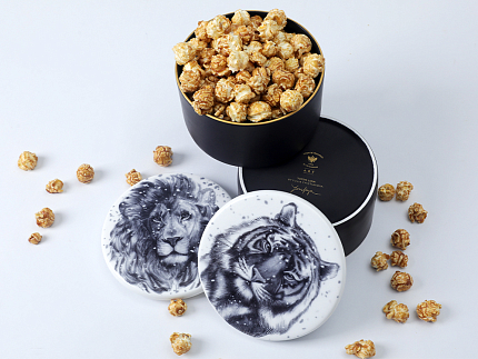 Шкатулка в подарочной упаковке, форма Идиллия, рисунок Тотем. Лев арт. 81.31592.00.1