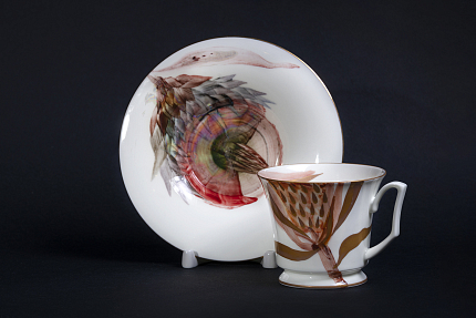 Чашка с блюдцем чайная. форма Юлия. рисунок Татьянин день арт. 40.03547.00.1