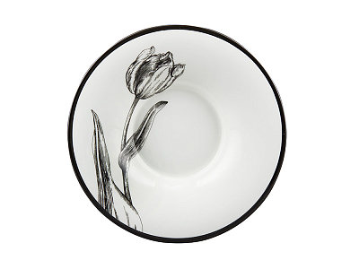 Подарочный набор чашка с блюдцем, форма Юлия рисунок Сысоев Волшебный сад IV арт. 81.30915.00.1