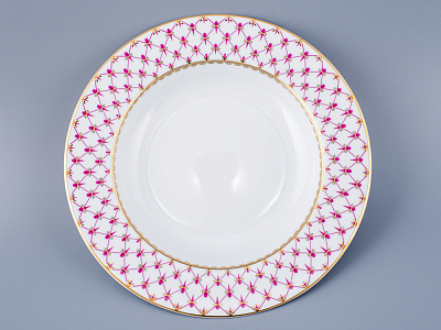 Тарелка глубокая 225 мм форма Европейская-2 рисунок Сетка-Блюз 2 арт. 80.85413.00.5