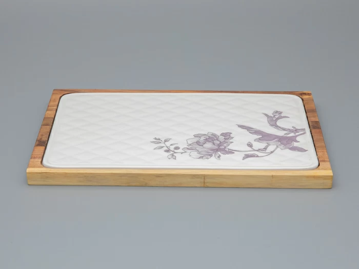 Доска сырная малого размера форма Стандартная, рисунок Monplaisir Violet в упаковке арт 42.00064.00.1, 