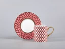 Чашка с блюдцем кофейная форма Идиллия, рисунок Скарлетт 1 арт. 81.30731.00.1, 