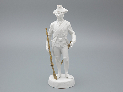 Скульптура Мушкетер эпохи Екатерины Великой, в подарочной упаковке, рисунок Белый бисквит, арт 81.31939.00.1