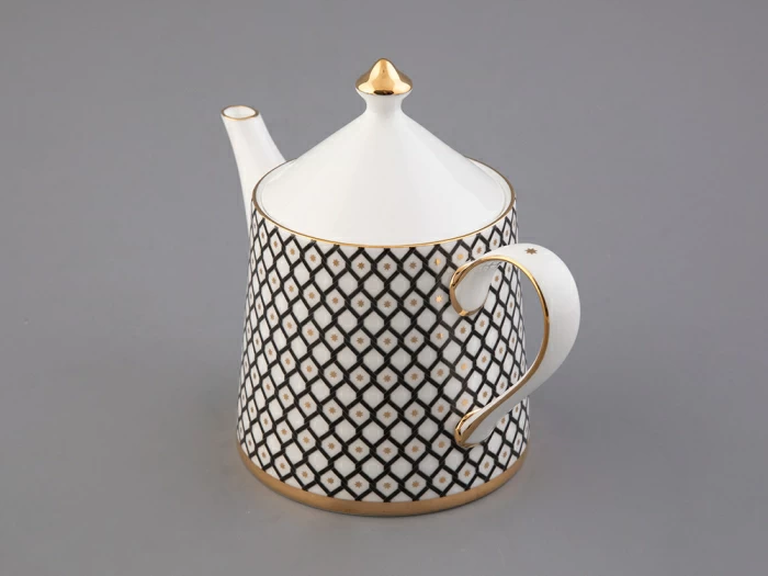 Сервиз чайный форма Идиллия рисунок Неро 1, на 4 персоны 10 предметов, арт. 81.32140.00.1, 