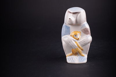 Скульптура Павиан с детенышем, рисунок Малыш, арт 62.09270.00.1