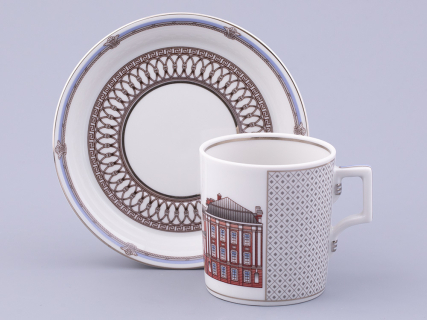 Сервиз чайный на 6 персон 21 предмет, форма Гербовая, рисунок Серебряный город, арт. 81.32583.00.1, 