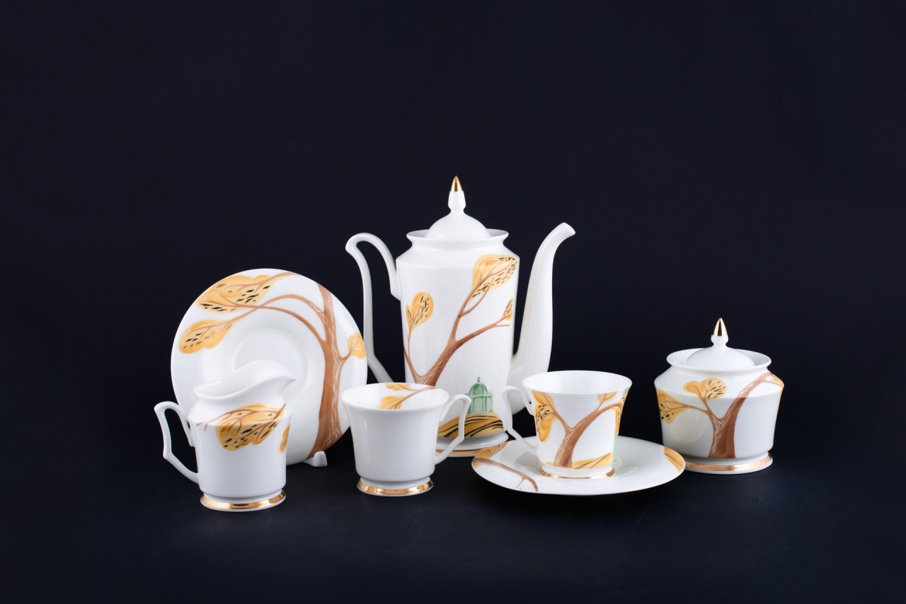 Сервиз кофейный Воспоминание о Петродворце на форме Юлия, арт 61.20969.00.1, 