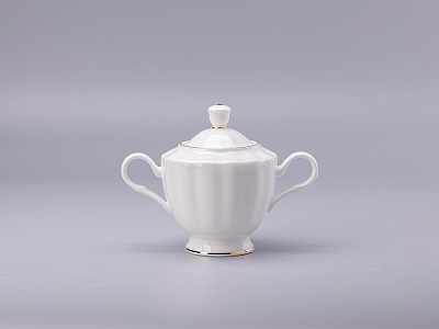 Сервиз чайный форма Нега рисунок Золотая лента, 6 персон 14 предметов, арт. 81.23019.00.1