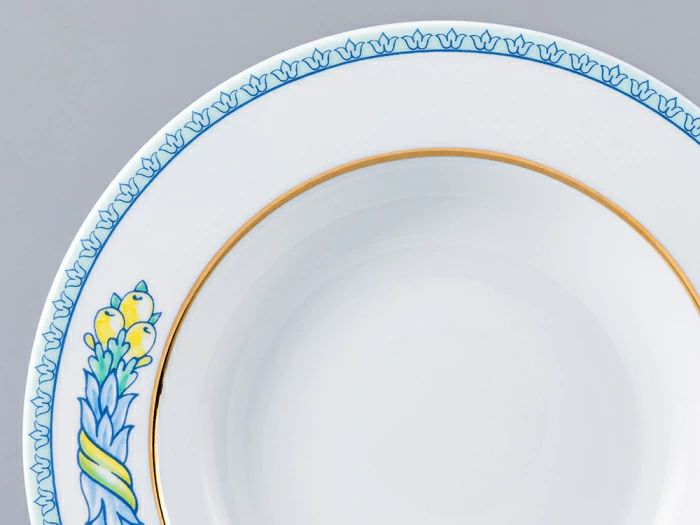 Тарелка 225 мм, форма Европейская, рисунок Высоцкая. Azzurro (Азурро), арт. 80.37140.00.1, 