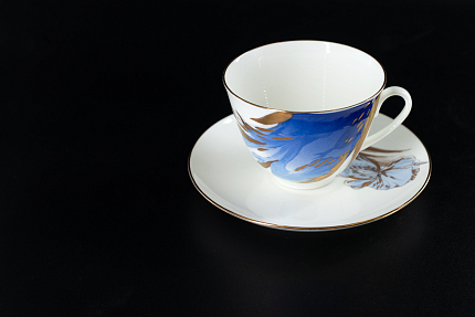 Чашка с блюдцем Любимые Цветы Модерна 5, на форме Весенняя, арт 61.21001.00.1