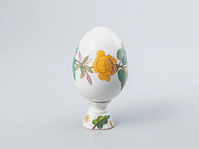 Яйцо пасхальное на подставке 132 мм рисунок Пестрый венок арт. 80.80976.00.1