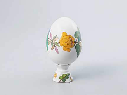 Яйцо пасхальное на подставке 132 мм рисунок Пестрый венок арт. 80.80976.00.1