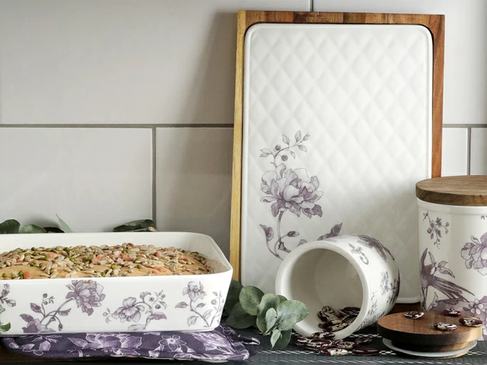 Набор для запекания (2 предмета) форма Стандартная, рисунок Monplaisir Violet, арт 42.00059.00.1, 