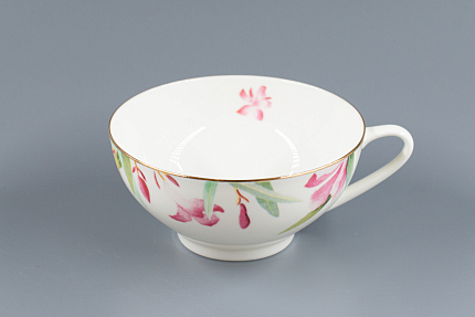 Чашка с блюдцем форма Купольная рисунок Акварель арт. 81.26635.00.1