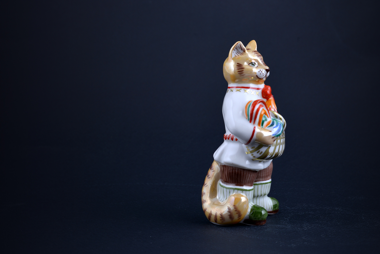 Скульптура Кот с петушком, арт 62.21242.00.1, 