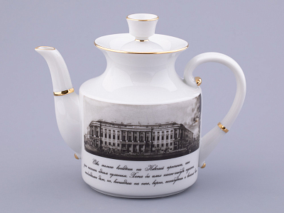 Сервиз чайный на 6 персон 15 предметов, форма Банкетная рисунок Великолепный Невский, арт. 81.32683.00.1