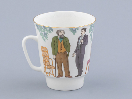 Трехпредметный комплект 165 мл форма Майская рисунок Чайка, арт. 81.31868.00.1