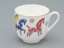 Чашка с блюдцем 180 мл.,  форма Ландыш рисунок Год лошади, арт. 81.33974.00.1, 