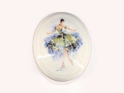 Туалетная коробочка форма Овальная рисунок Фея щедрости арт. 80.86401.00.1