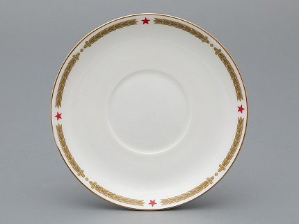 Чашка с блюдцем 165 мл., , форма Майская, рисунок 80 лет Победы, арт 81.34115.00.1