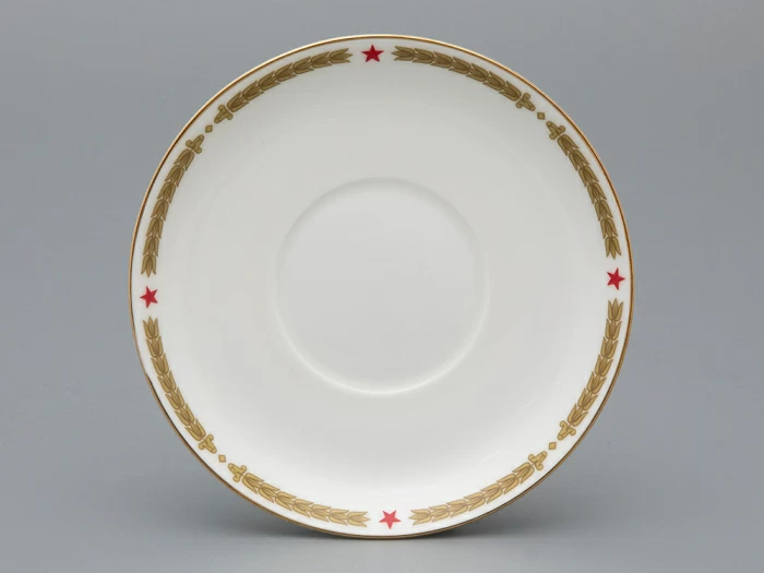 Чашка с блюдцем 165 мл., , форма Майская, рисунок 80 лет Победы, арт 81.34115.00.1, 