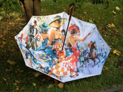 Зонт-трость рисунок Триумф и обаяние Оранжевый арт. 41.00191.02, 