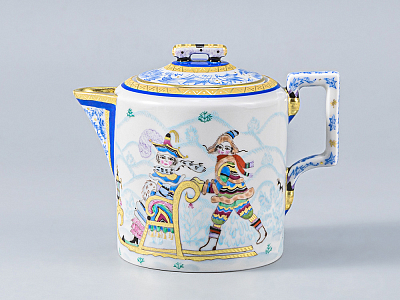 Сервиз чайный Гербовая Зимние забавы, 6 персон 15 предметов, арт. 81.14057.00.1