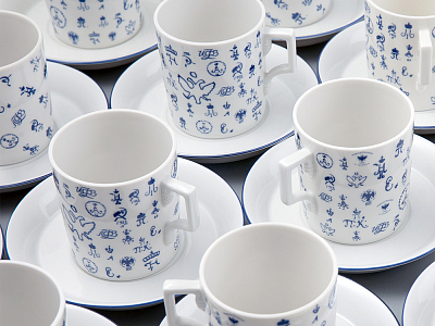 Подарочный набор Чашка с блюдцем чайная, форма Гербовая, рисунок Лого 2, арт 81.32932.00.1