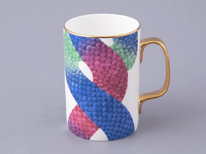 Подарочный набор Бокал с блюдцем и крышкой, форма top, рисунок Лунный змей, арт. 81.32798.00.1, 