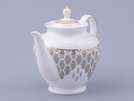 Сервиз чайный на 6 персон 14 предметов форма Весенняя 2 рисунок Саламандра Грей, арт. 81.31630.00.1