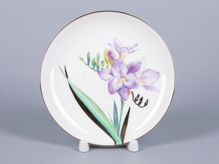 Чашка с блюдцем чайная 300 мл форма Купольная рисунок Freesia арт. 81.29659.00.1, 