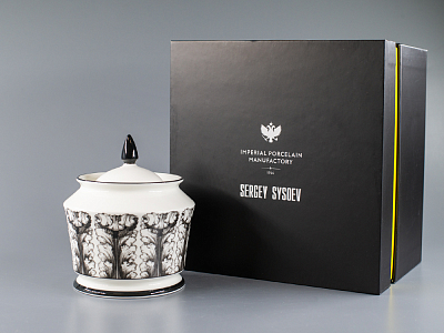 Подарочный набор сахарница форма Юлия рисунок Сысоев. Волшебный сад арт. 81.30908.00.1