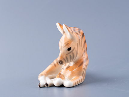 Скульптура Зебренок лежащий арт. 82.01034.00.1