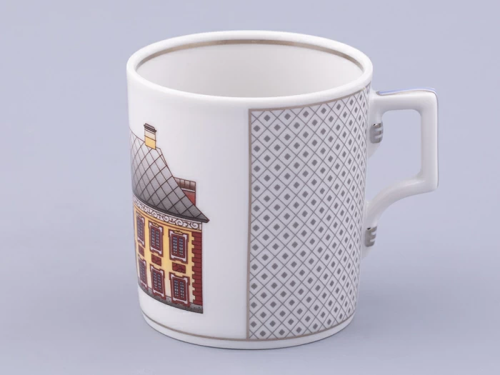 Чашка с блюдцем чайная, форма Гербовая, рисунок Серебряный город 6, арт. 81.32589.00.1, 